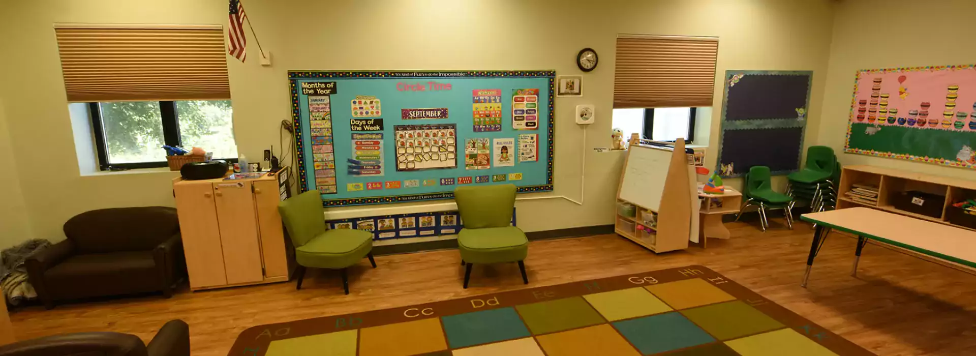 preschool circle time area